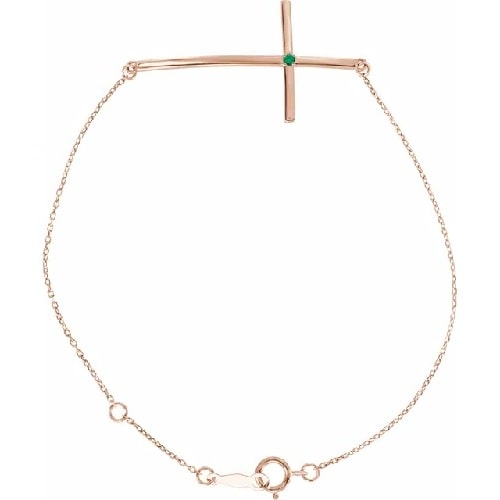 Rycca Emerald 4 Prong  Diamond Bracelet