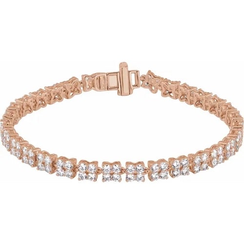 Sharlee Natural 4 Prong  Diamond Bracelet