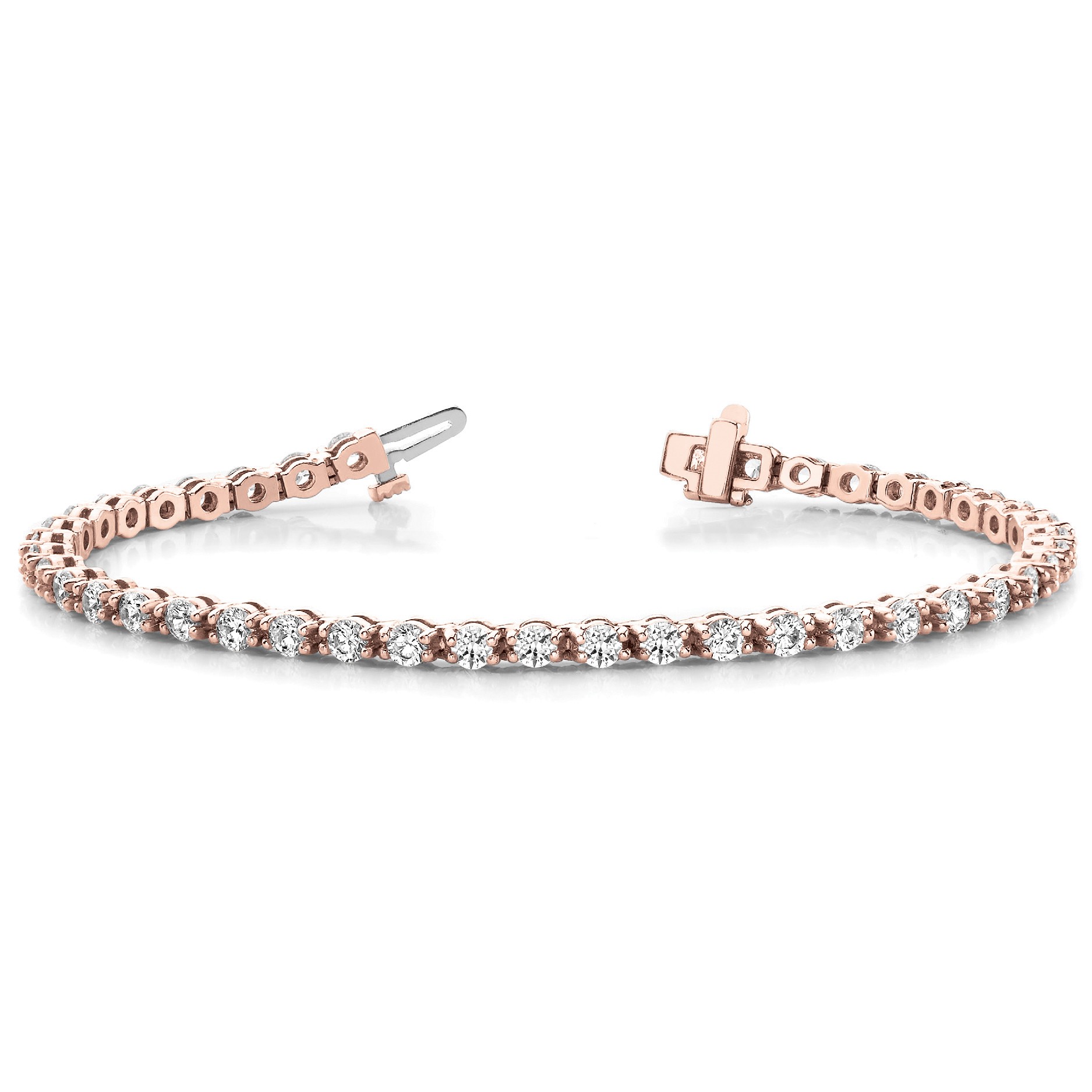 Revel Natural 4 Prong  Diamond Bracelet