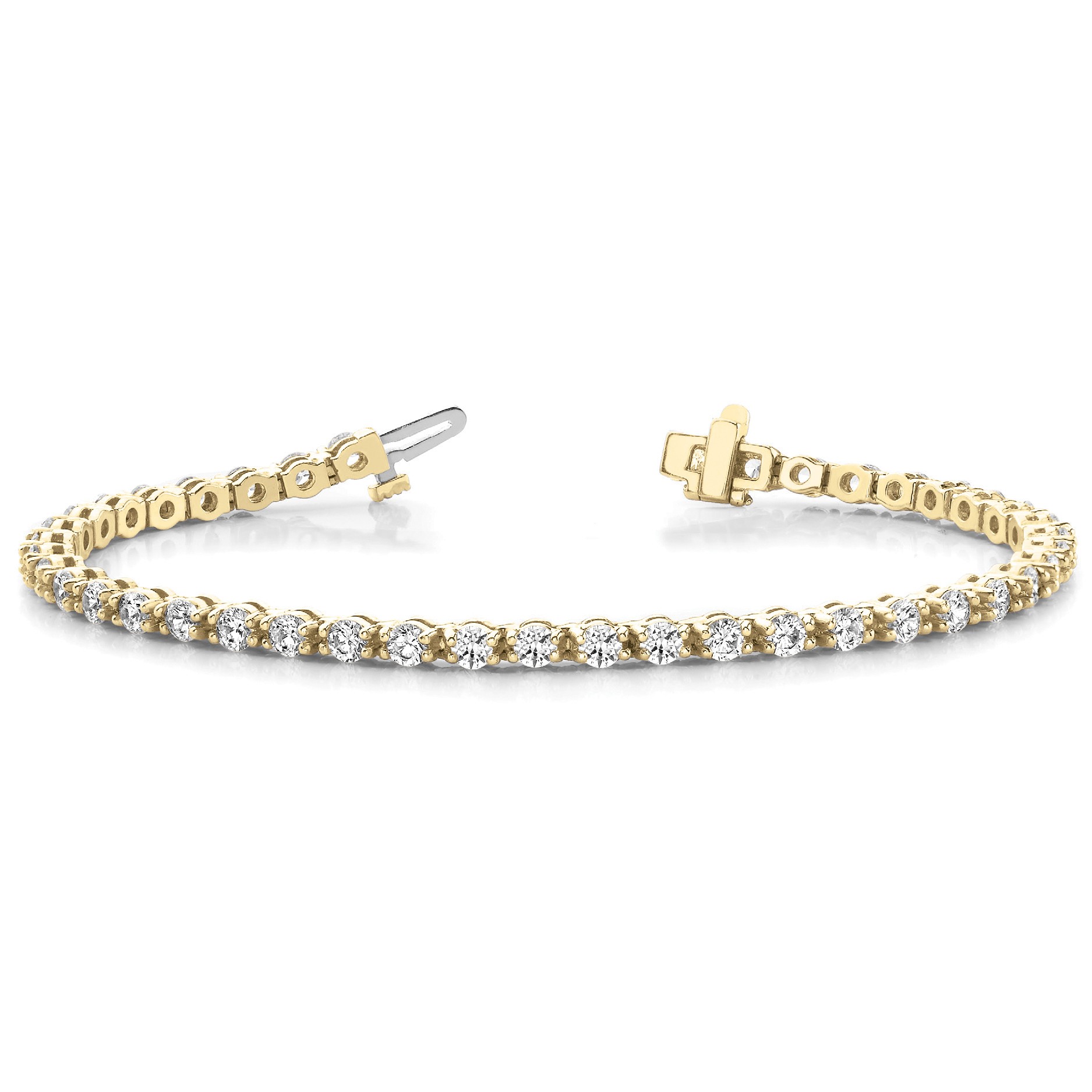 Revel Natural 4 Prong  Diamond Bracelet