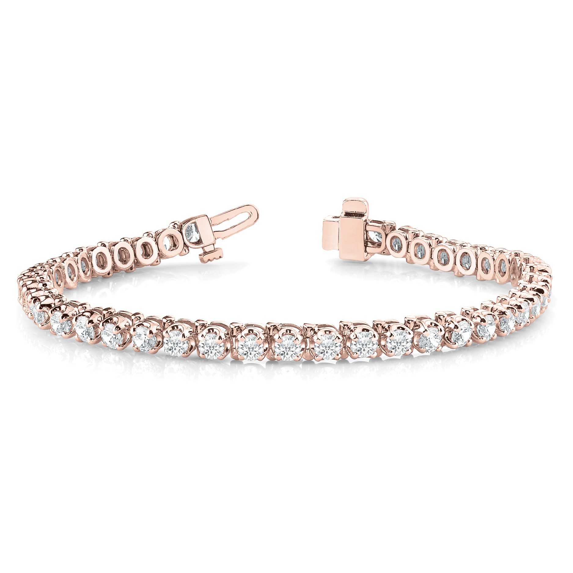 Palisha Natural 4 Prong  Diamond Bracelet