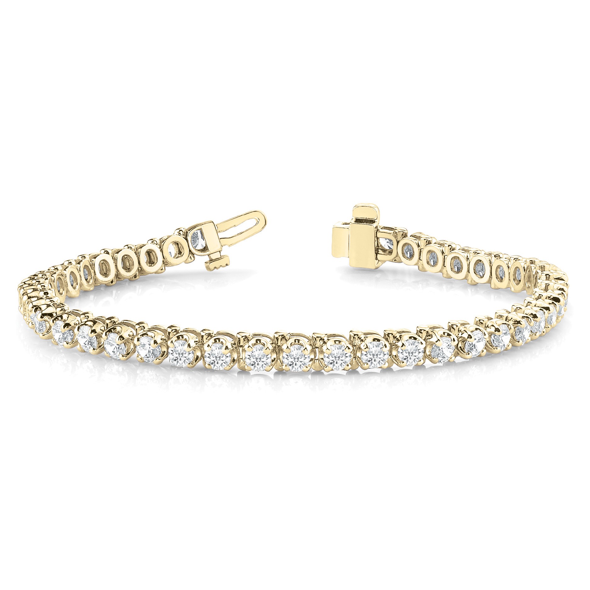 Palisha Natural 4 Prong  Diamond Bracelet