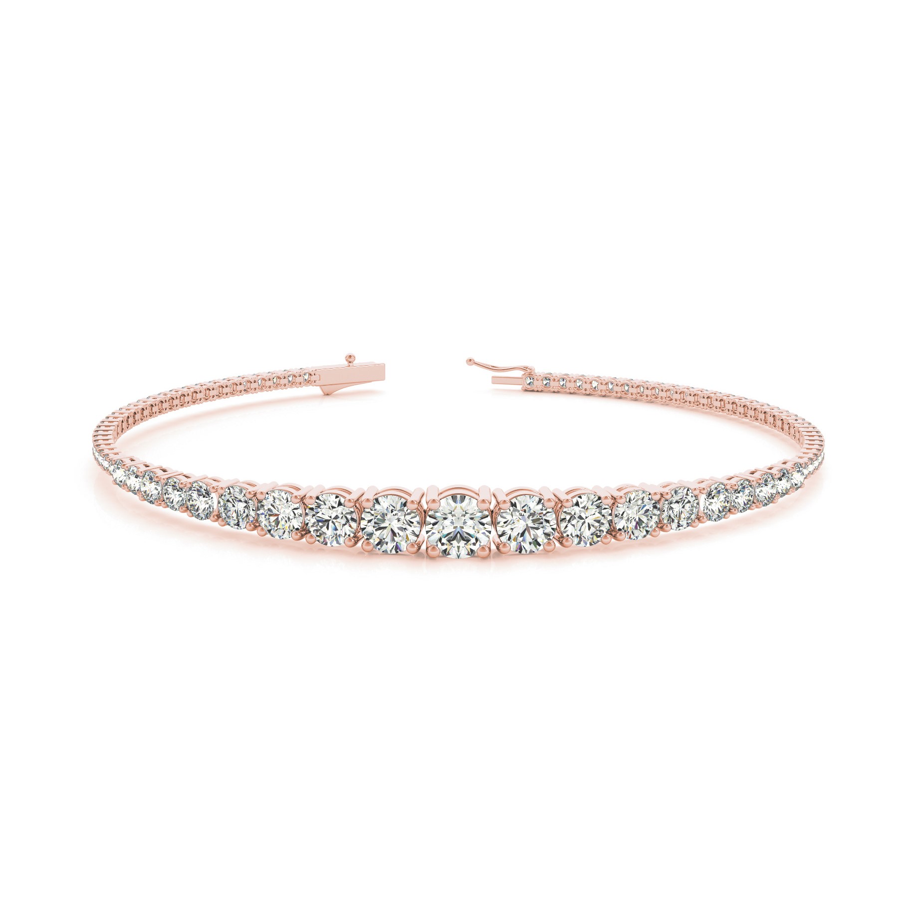 Renne Natural 4 Prong  Diamond Bracelet