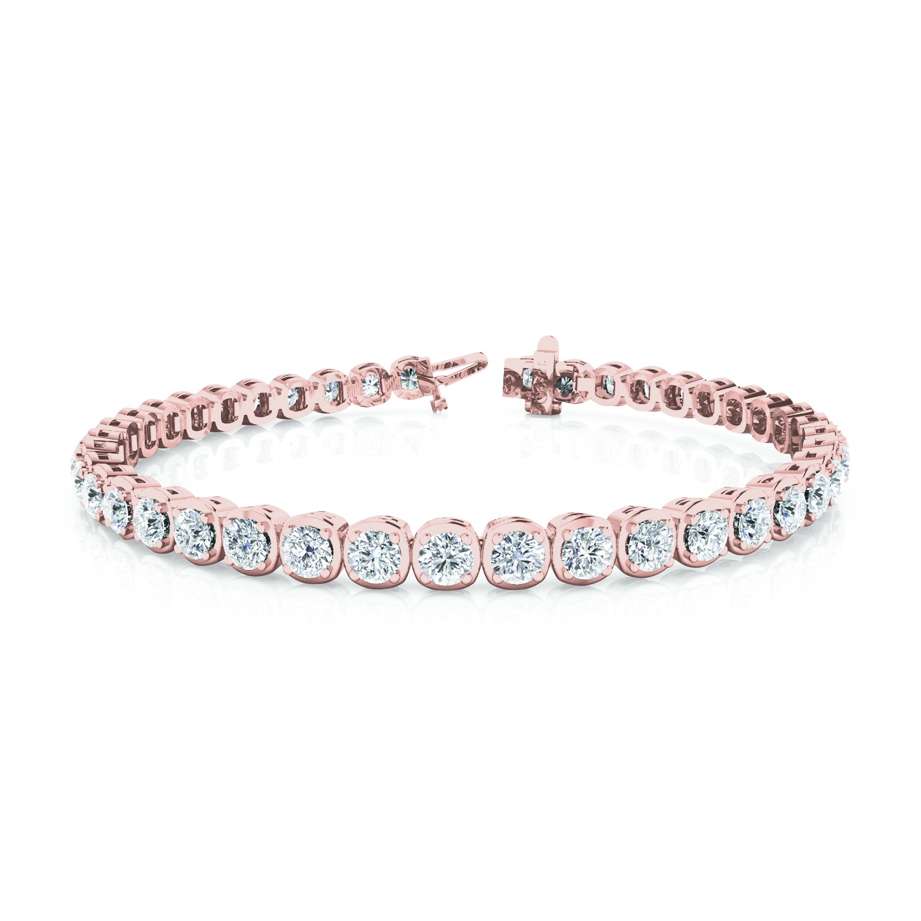 Roselie Natural 4 Prong  Diamond Bracelet
