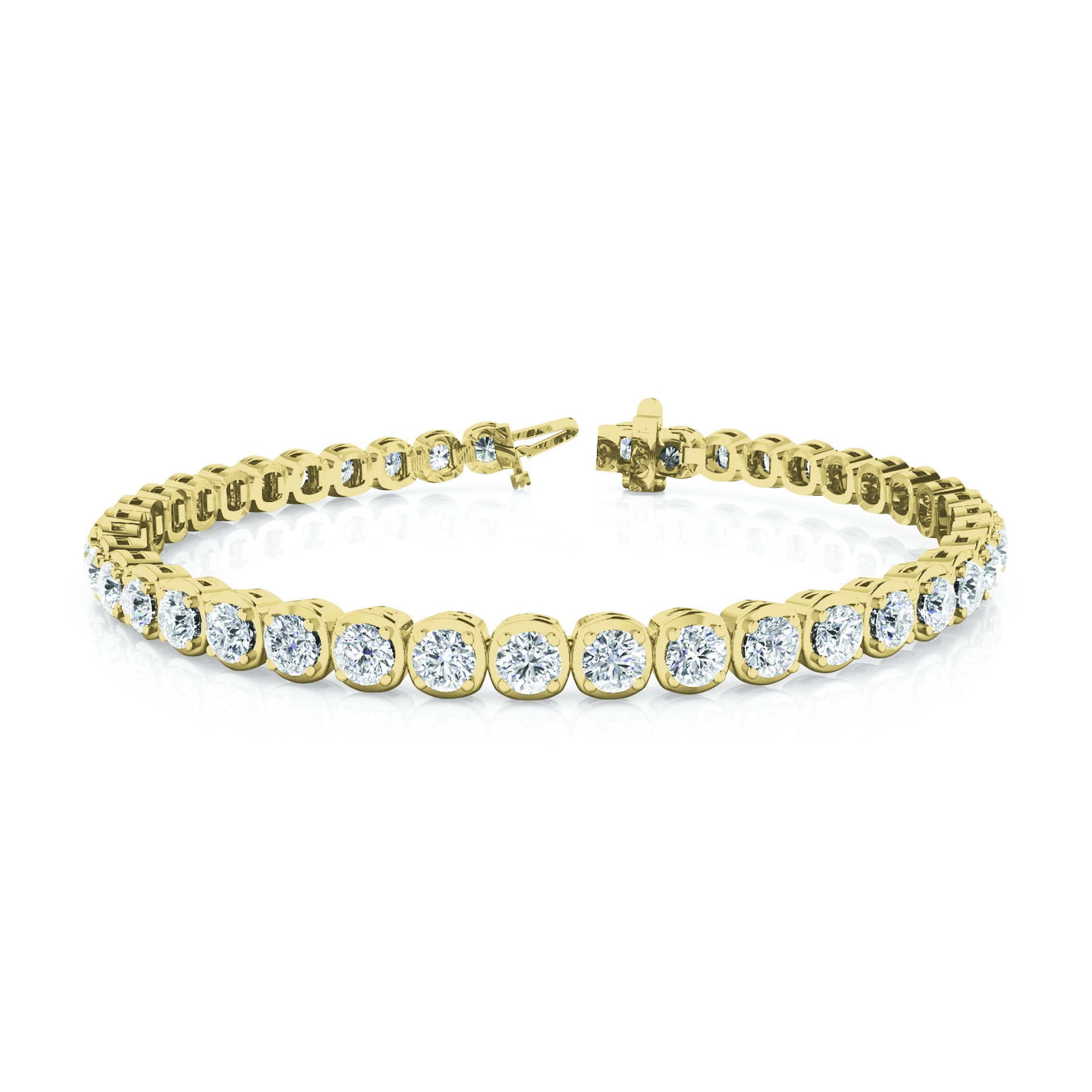 Roselie Natural 4 Prong  Diamond Bracelet