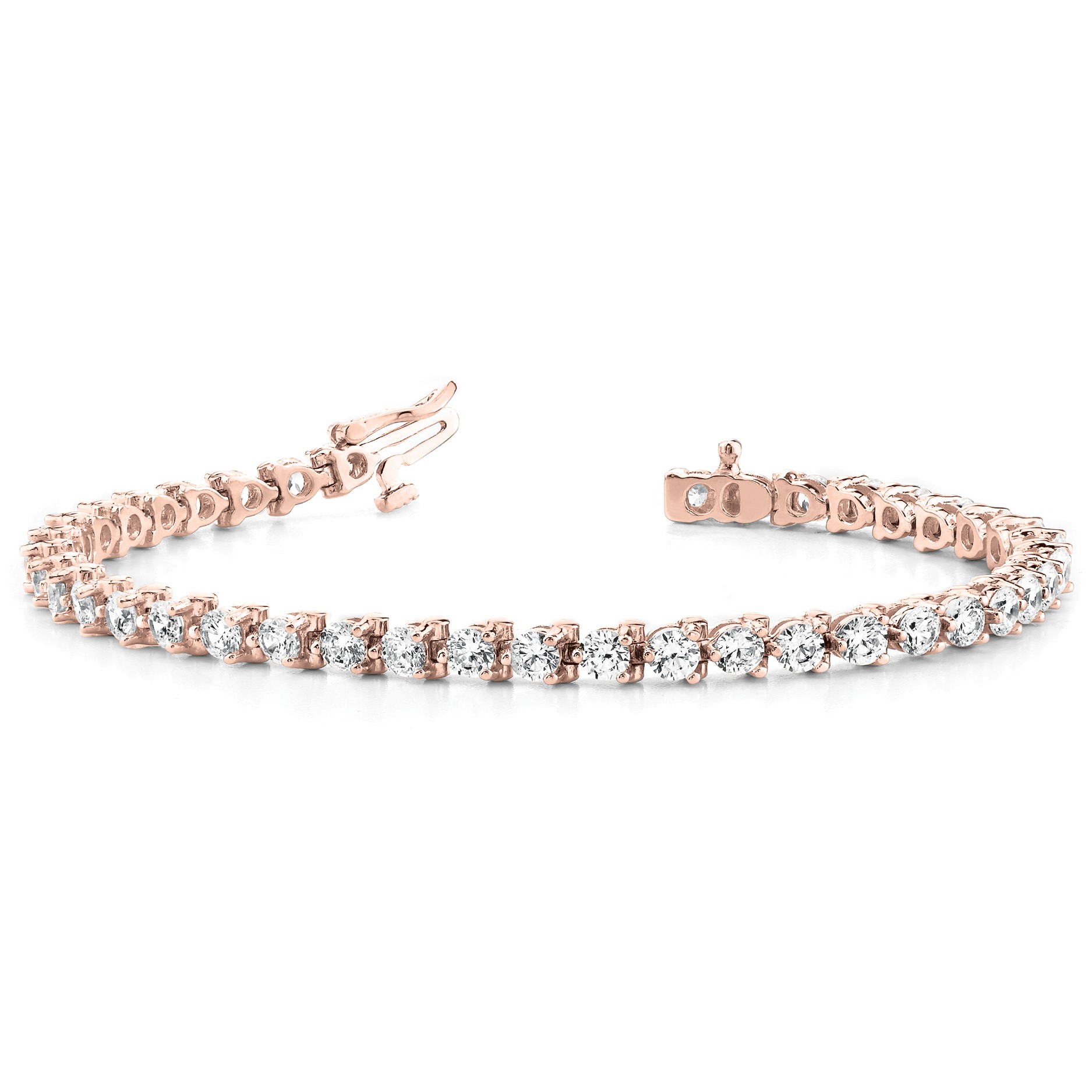 Reyna Natural 3 Prong  Diamond Bracelet