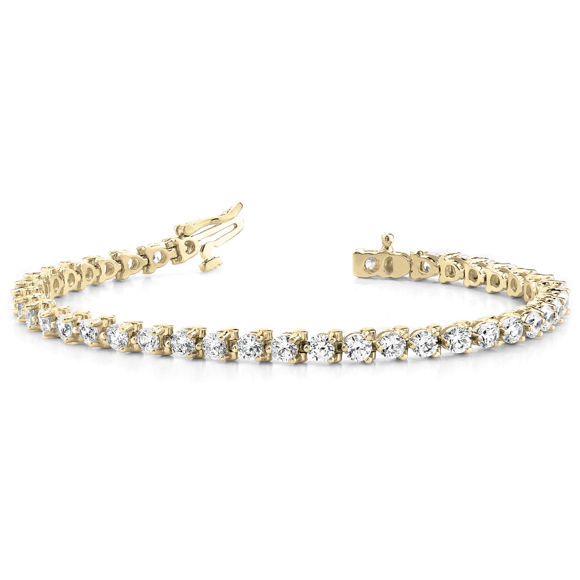 Reyna Natural 3 Prong  Diamond Bracelet