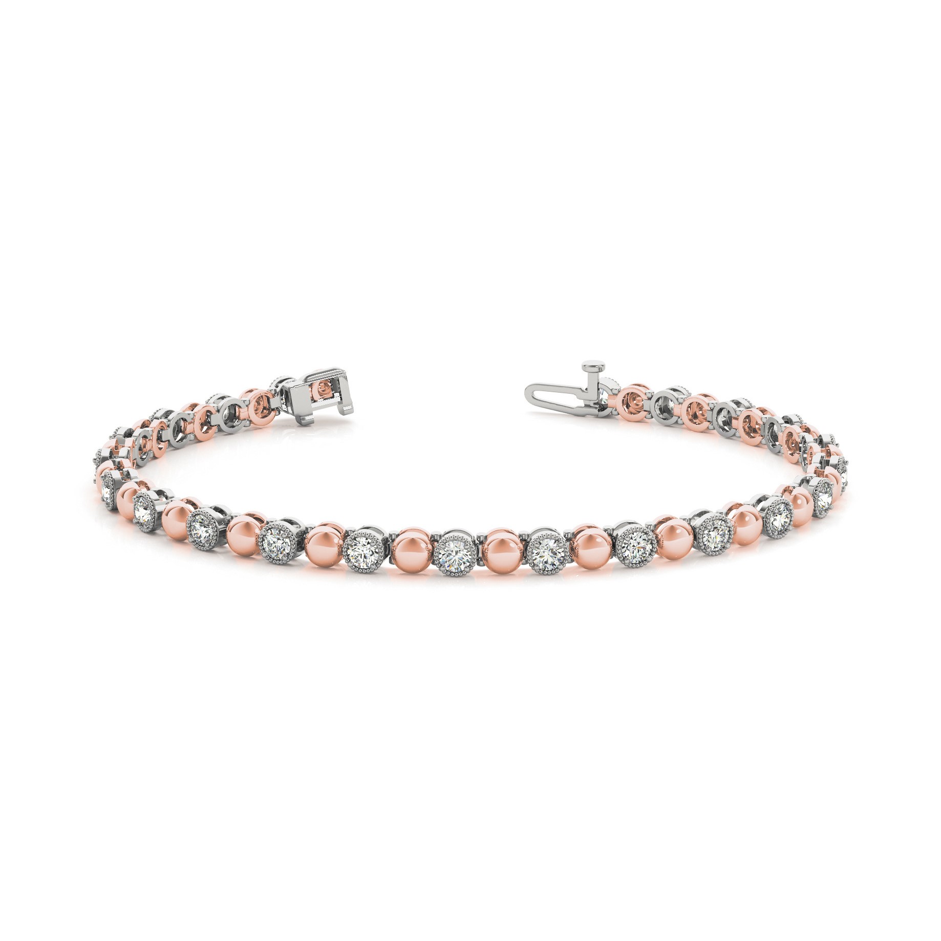 Prynne Natural 4 Prong  Diamond Bracelet