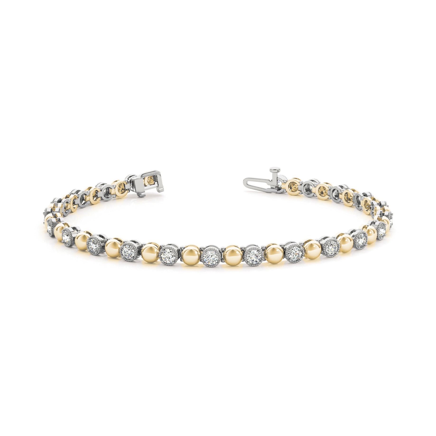 Prynne Natural 4 Prong  Diamond Bracelet