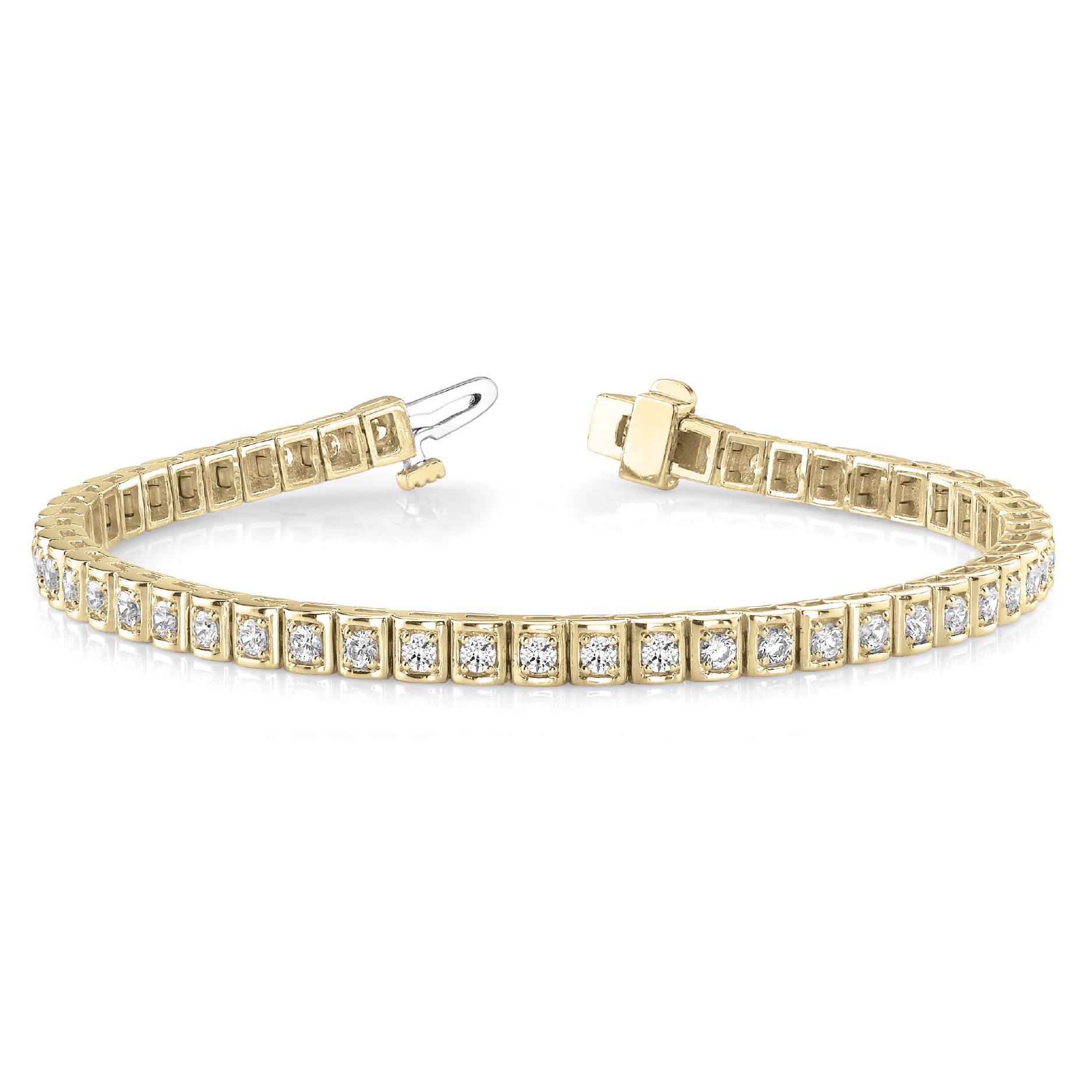 Rosanna Natural 4 Prong  Diamond Bracelet