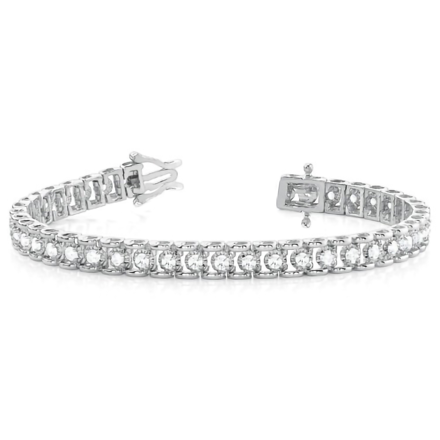 Perrie 0.50 - Carat Natural 4 Prong  Diamond Bracelet