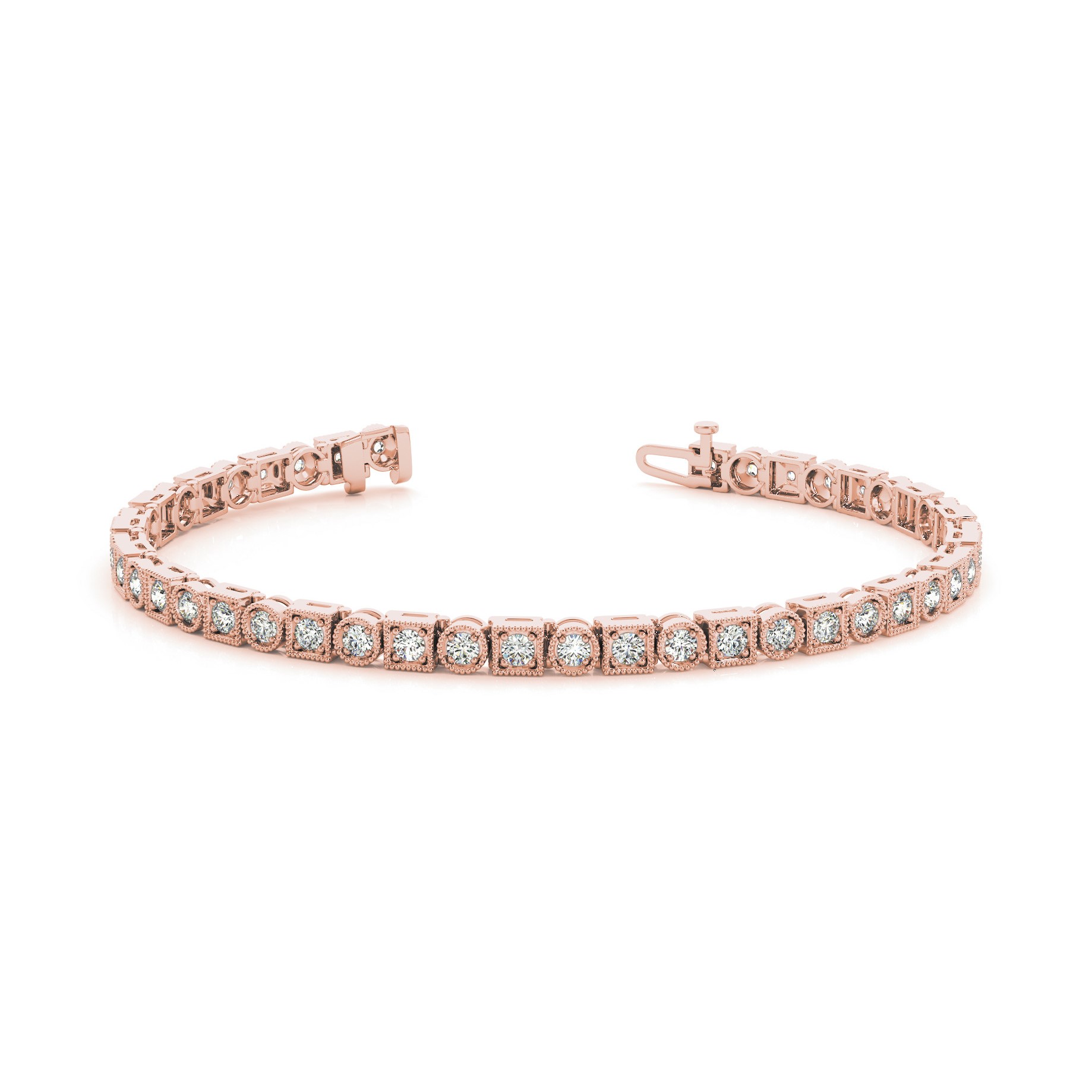 Prunella Natural 4 Prong  Diamond Bracelet