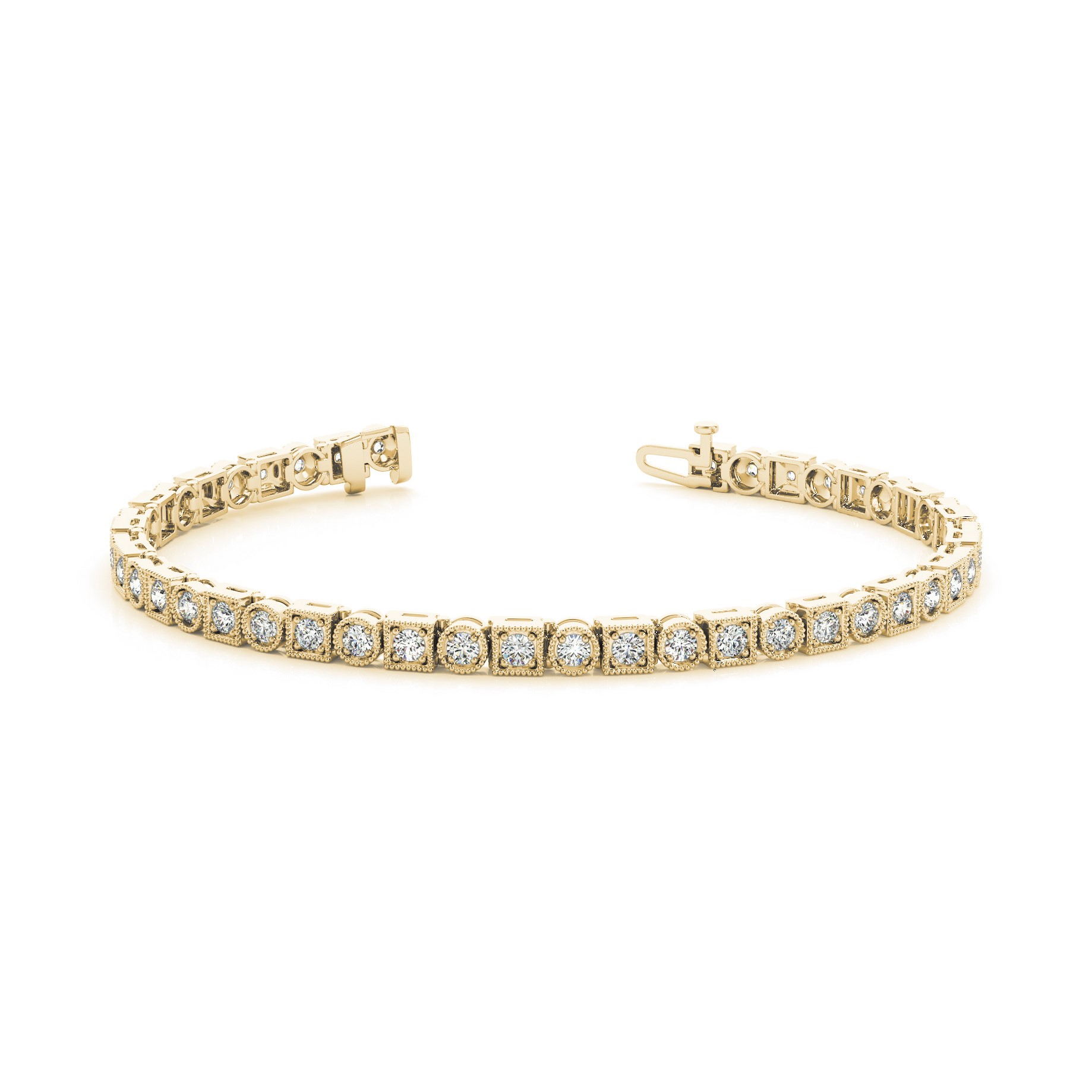 Prunella Natural 4 Prong  Diamond Bracelet