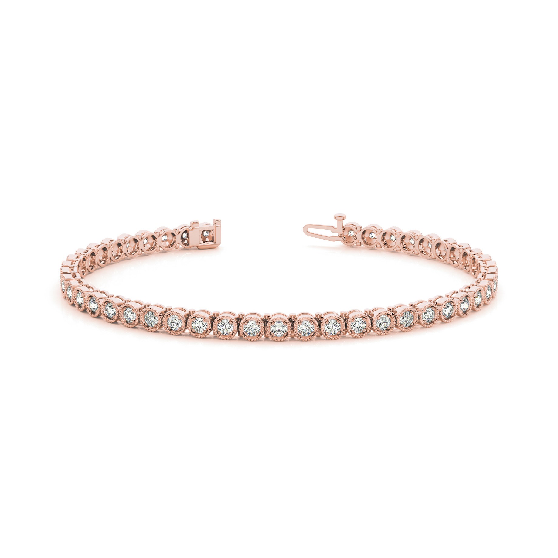 Pollie Natural 4 Prong  Diamond Bracelet