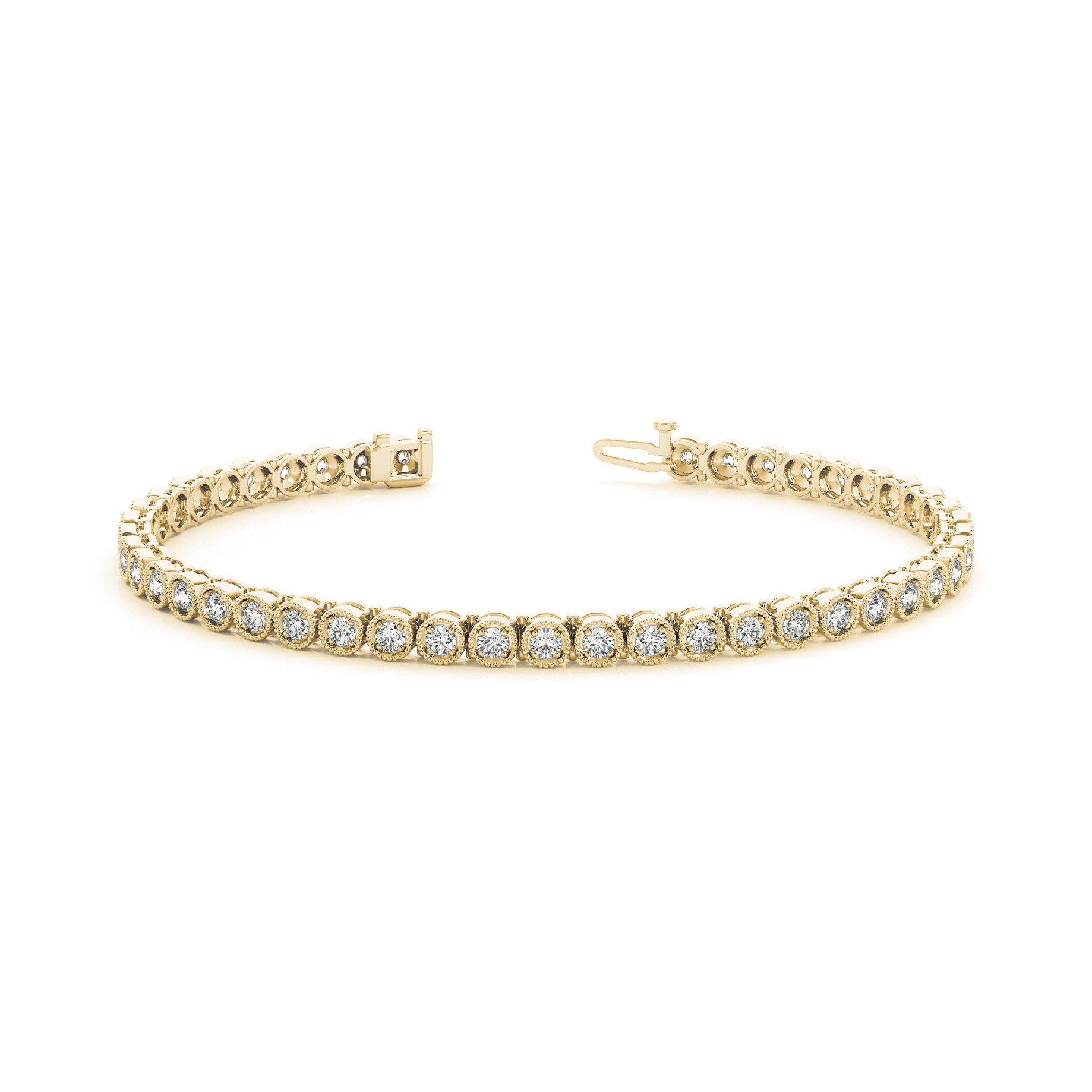Pollie Natural 4 Prong  Diamond Bracelet