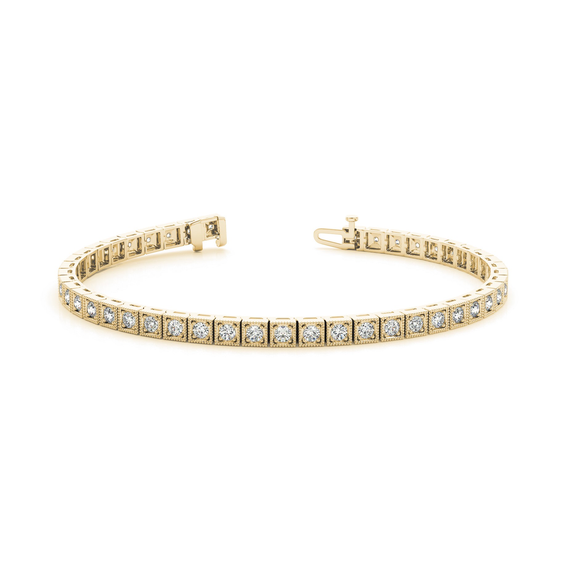 Peppi Natural 4 Prong  Diamond Bracelet