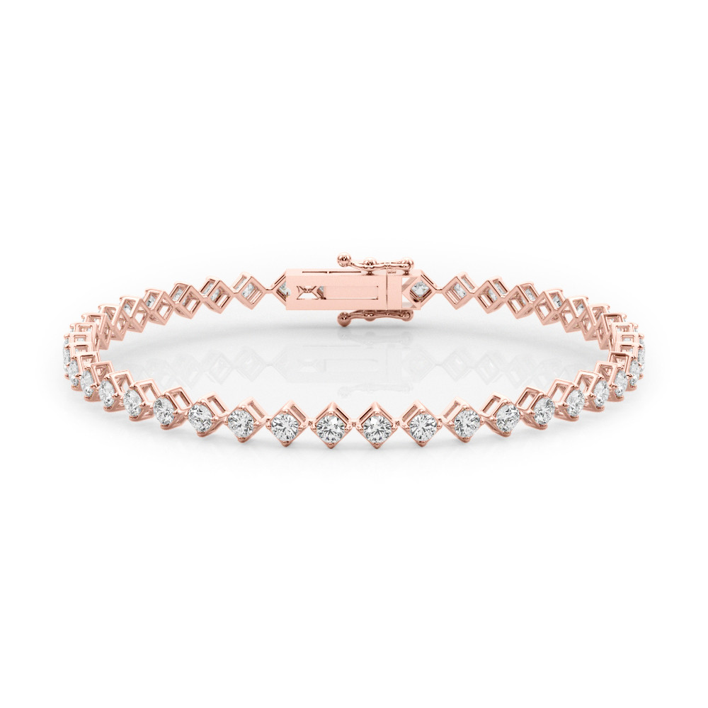 Rena Natural 4 Prong  Diamond Bracelet