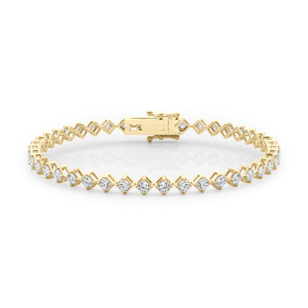 Rena Natural 4 Prong  Diamond Bracelet