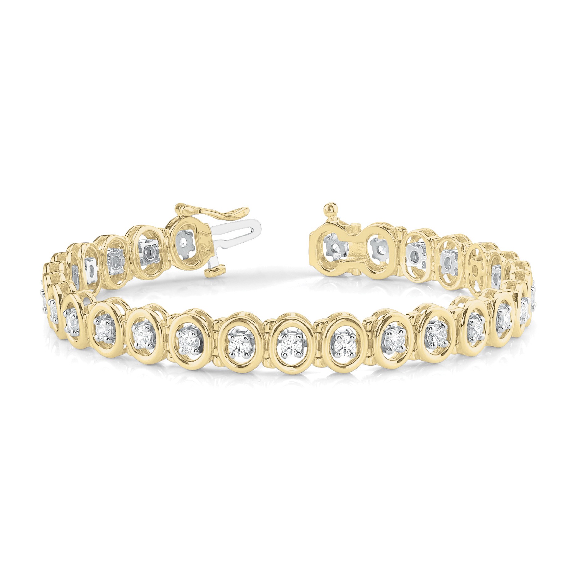Ria Natural 4 Prong  Diamond Bracelet