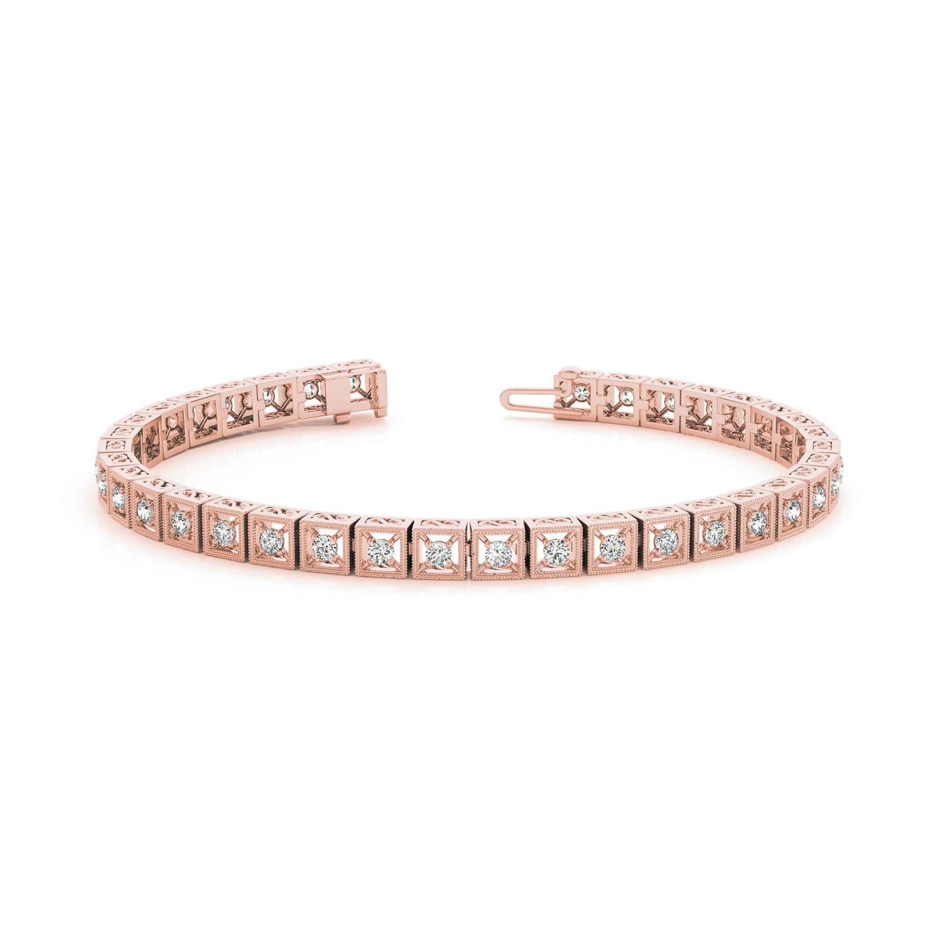 Raina Natural 4 Prong  Diamond Bracelet