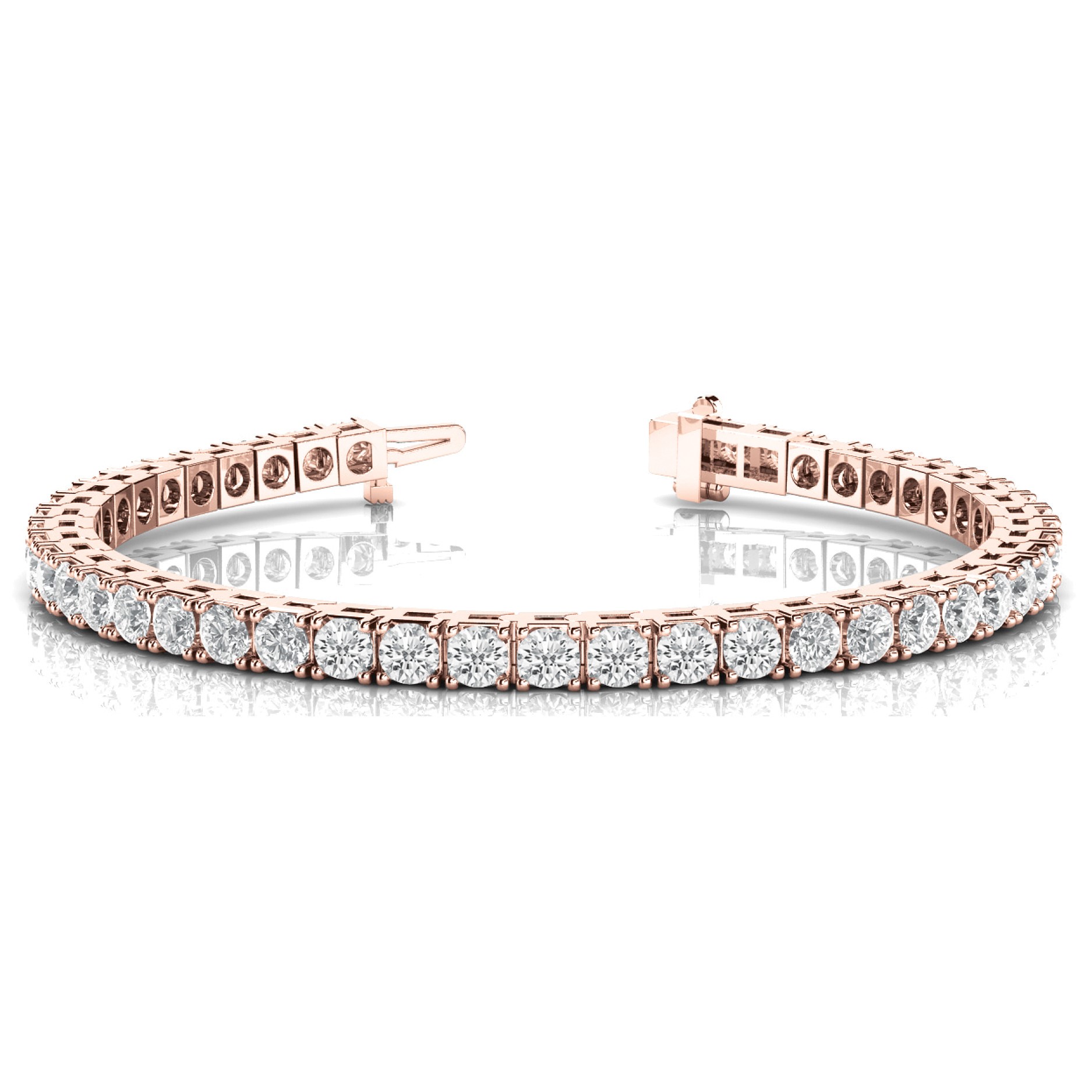 Rainey Natural 4 Prong  Diamond Bracelet