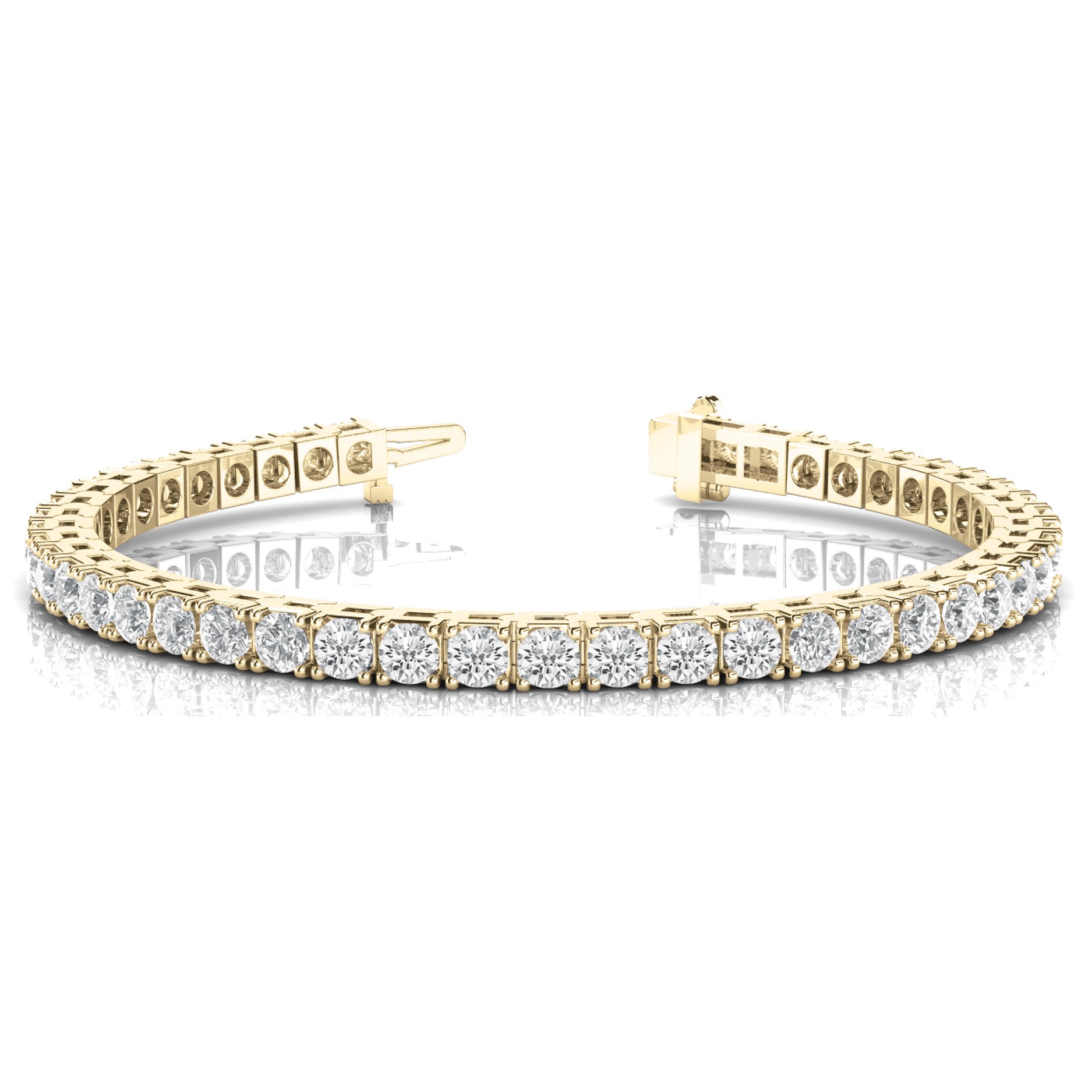 Rainey Natural 4 Prong  Diamond Bracelet
