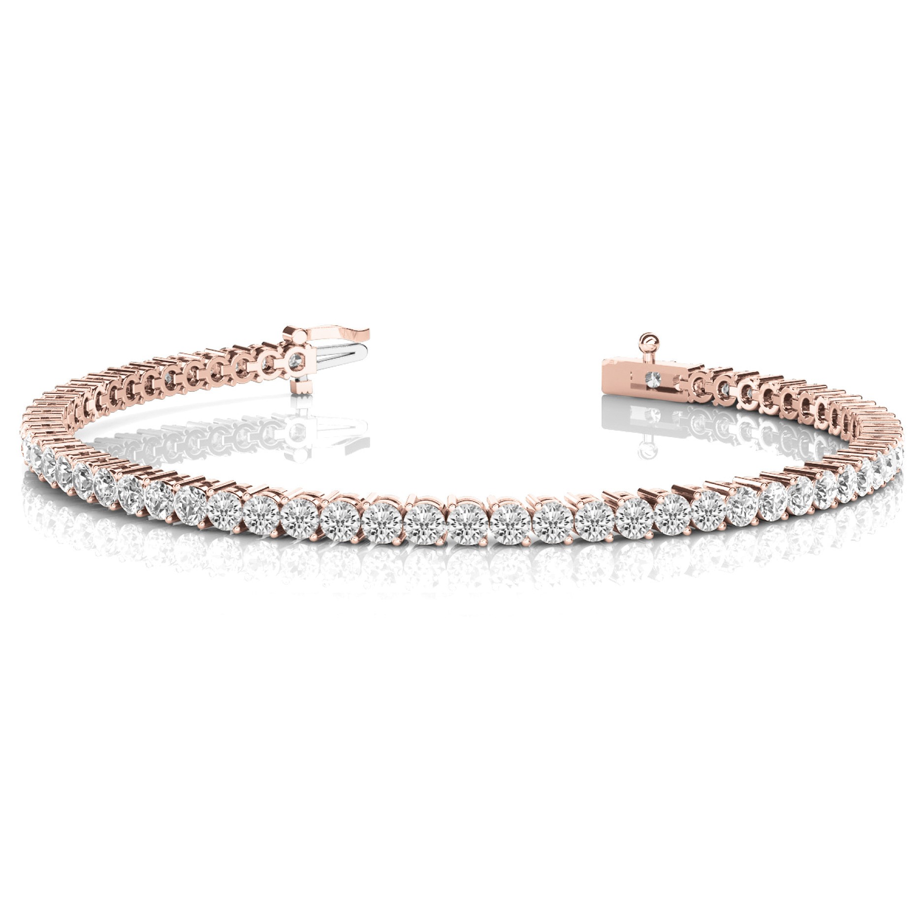 Rosemary Natural 2 Prong  Diamond Bracelet