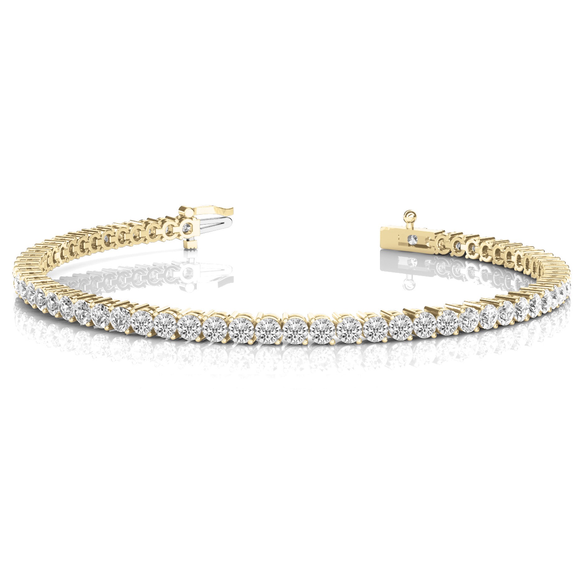 Rosemary Natural 2 Prong  Diamond Bracelet