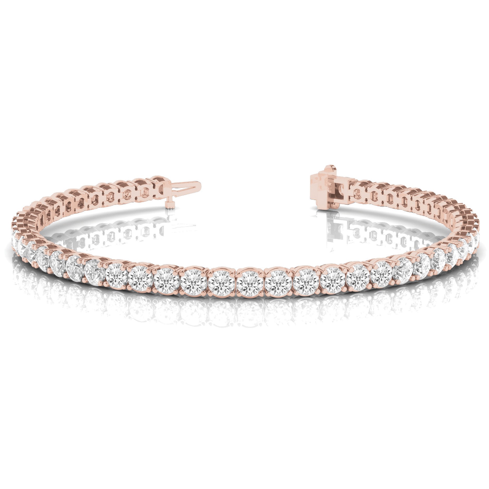 Rashel Natural 4 Prong  Diamond Bracelet