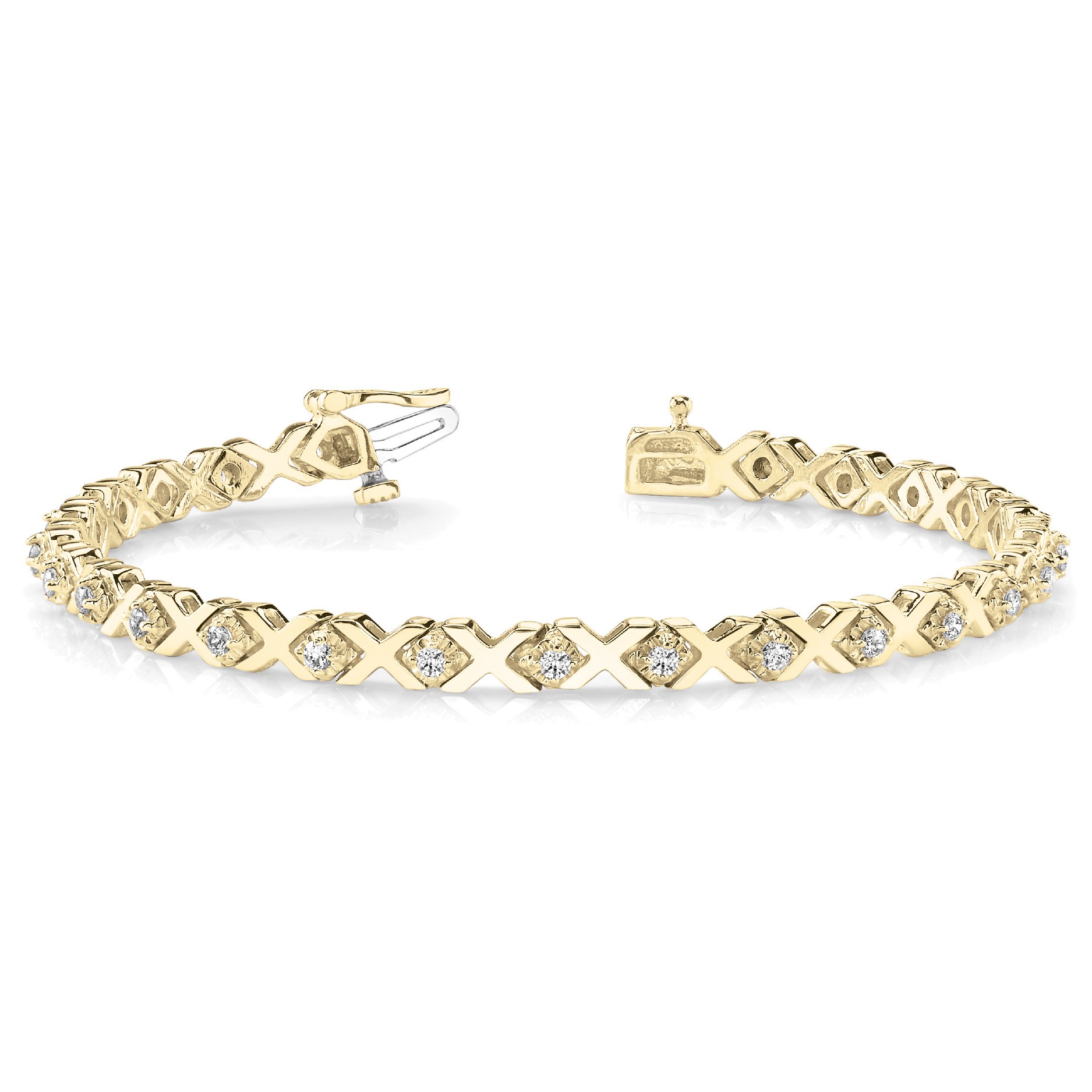 Papillon Lab-Created XO  Diamond Bracelet