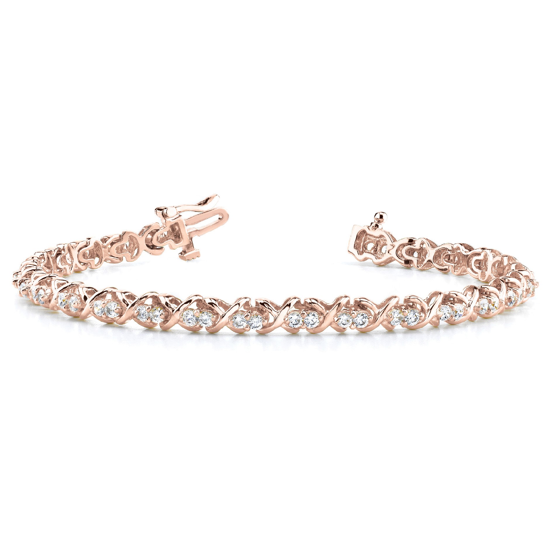Rhylee Natural XO  Diamond Bracelet