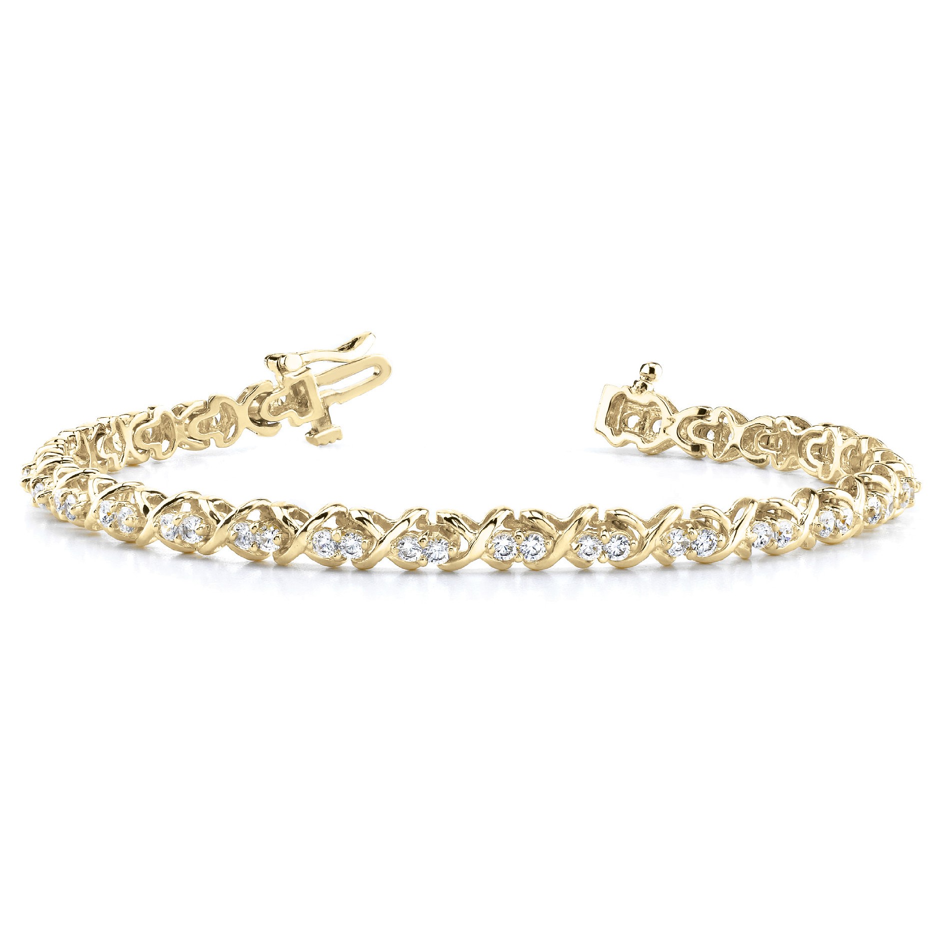 Rhylee Natural XO  Diamond Bracelet