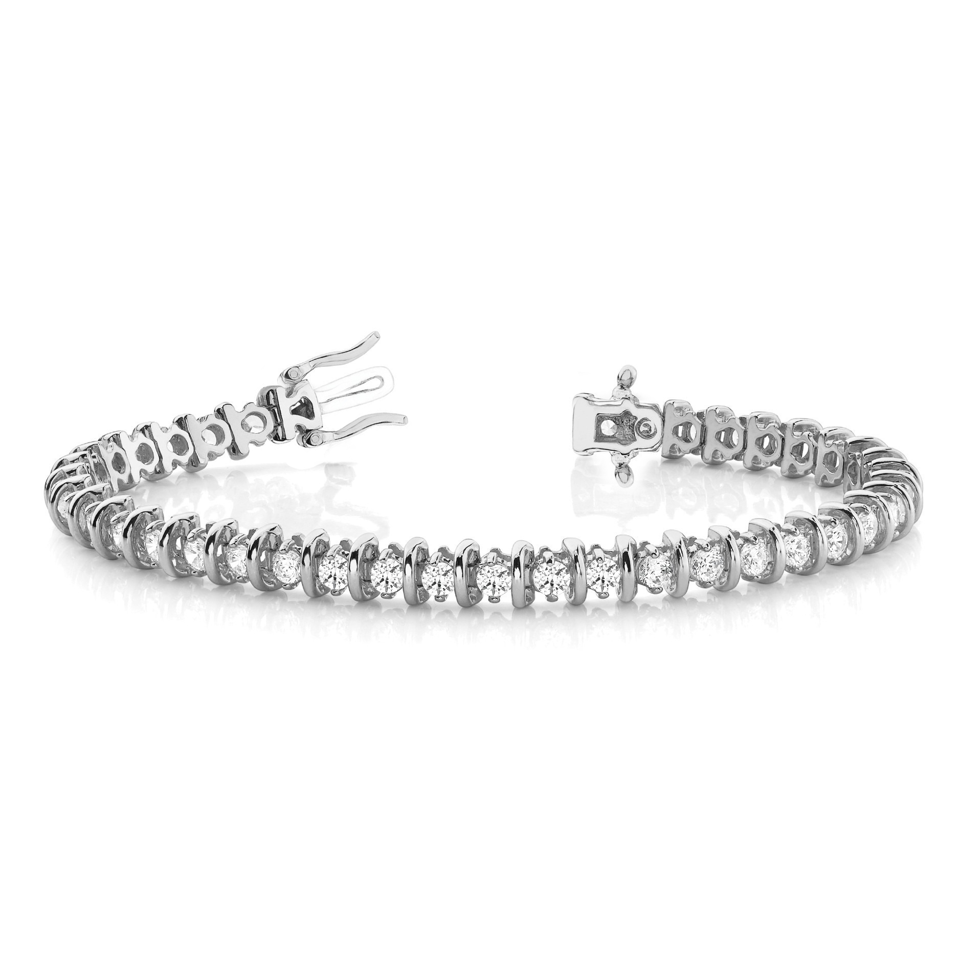 Rylie 1.00 - 8.00 Carat Natural Bar Set  Diamond Bracelet