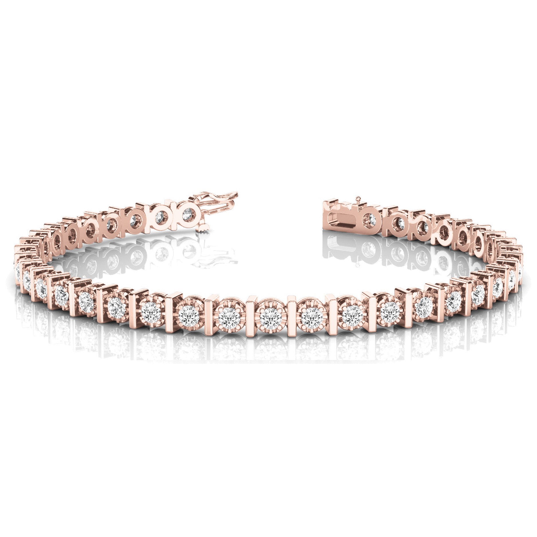 Passion 0.50 - 2.00 Carat Bar Set Tennis Diamond Bracelet | Sunshine Diamonds