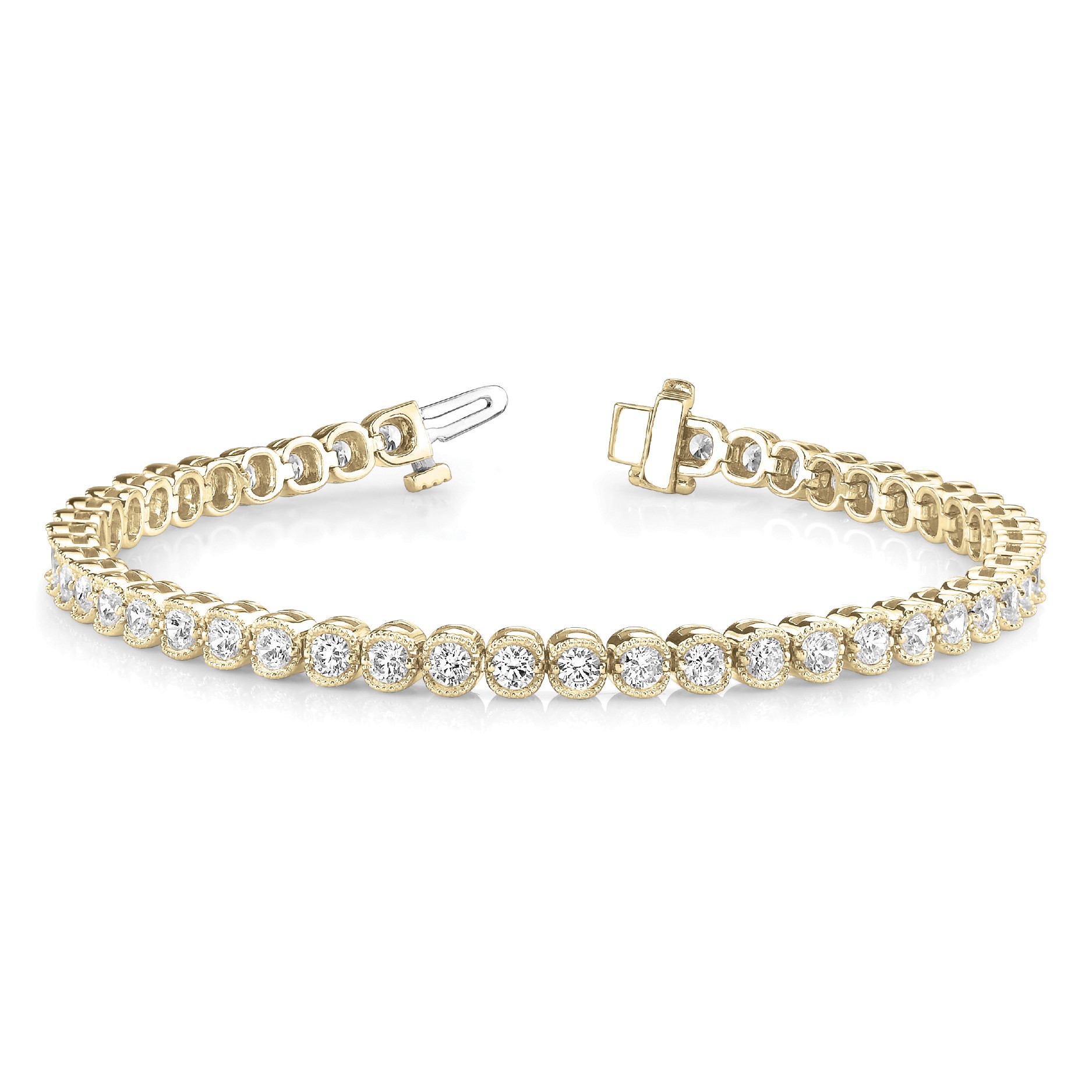 Rinoa Natural 2 Prong  Diamond Bracelet