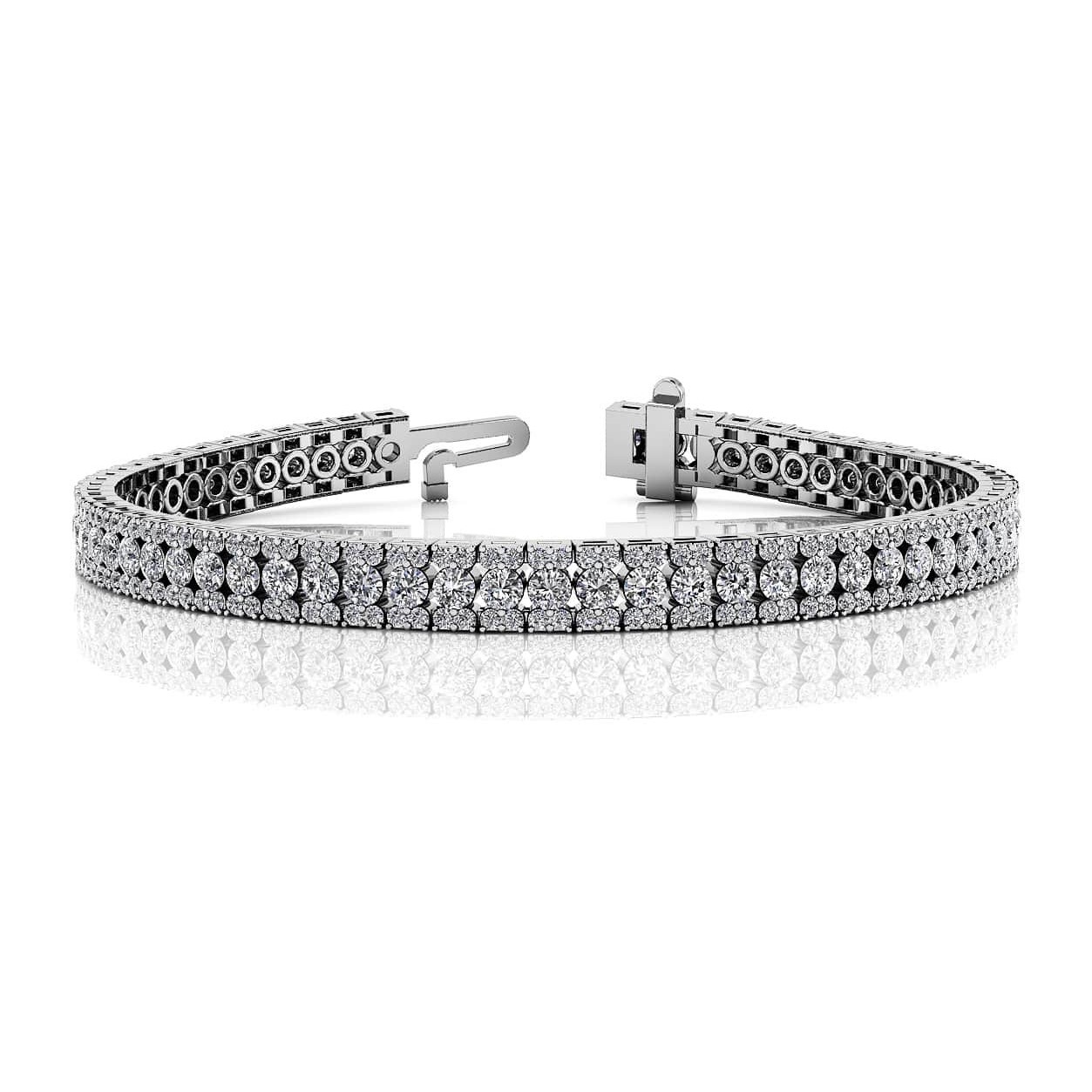 Summerr Natural Prong Set  Diamond Bracelet