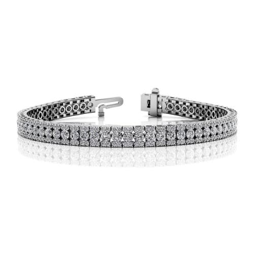 Summerr Natural Prong Set  Diamond Bracelet