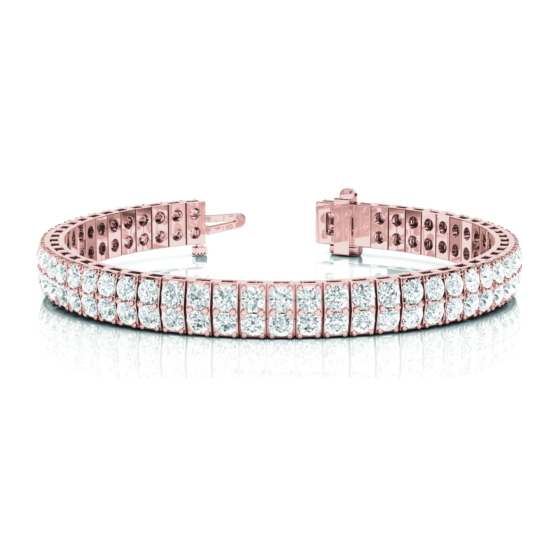 Stonilda Natural 4 Prong  Diamond Bracelet