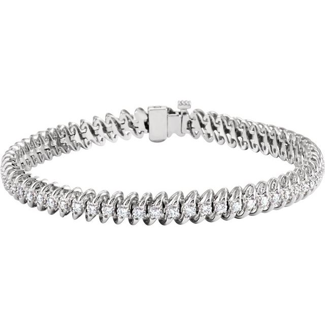 Rebeca Natural S Link  Diamond Bracelet