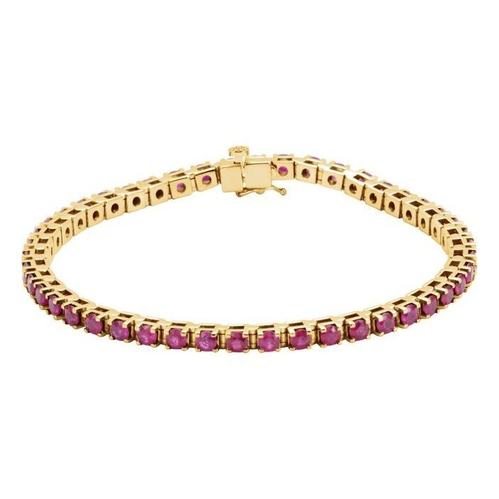 7 Ct Natural Ruby Round Cut Trinesha  in Silver 925