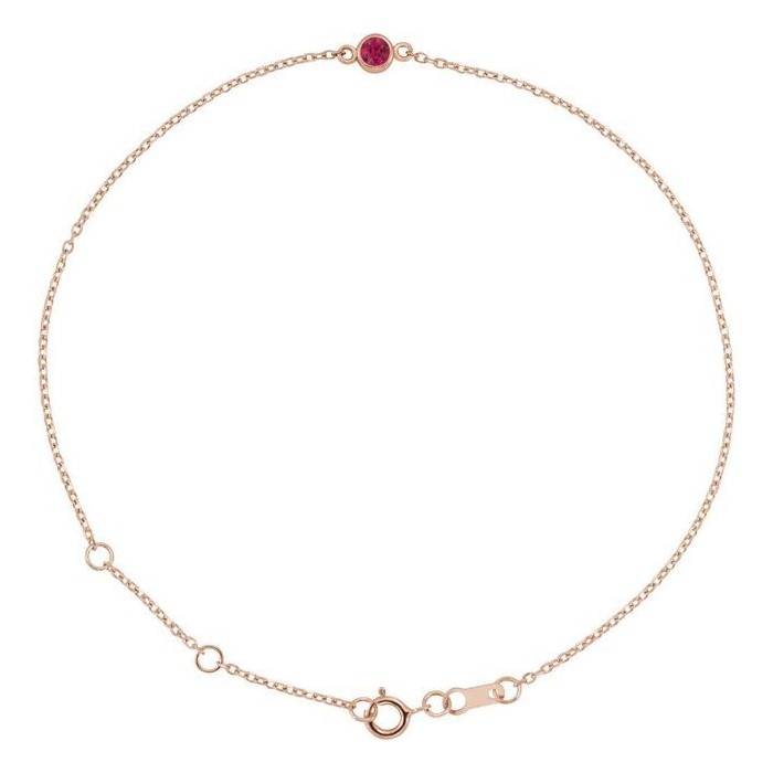 Telissa Natural Ruby  Diamond Bracelet