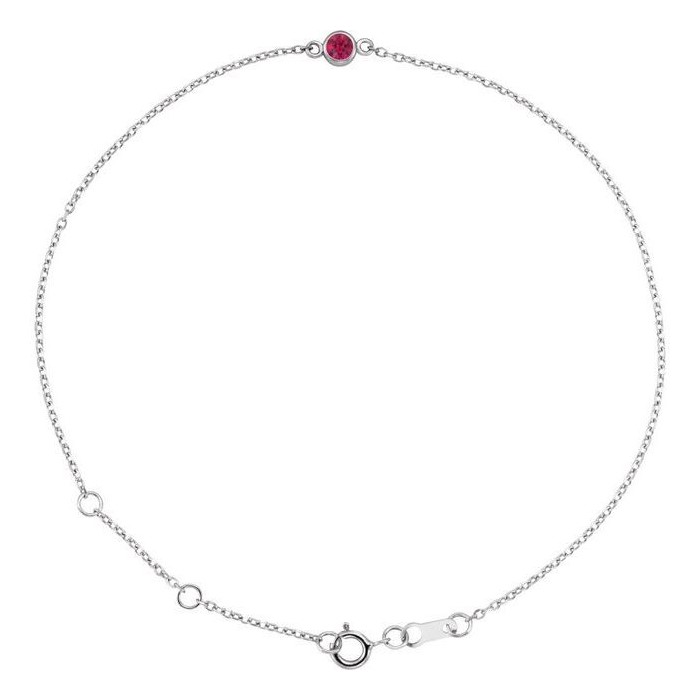 Telissa Natural Ruby  Diamond Bracelet