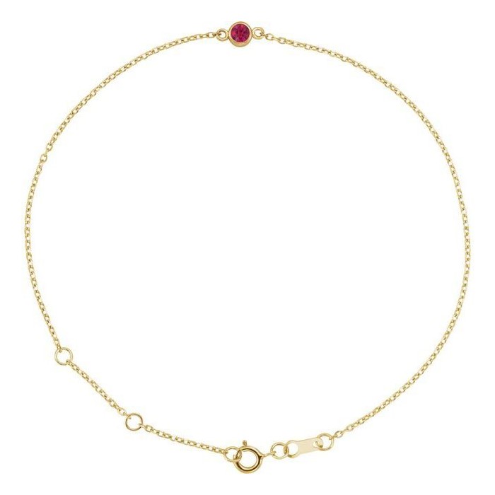 Telissa Natural Ruby  Diamond Bracelet
