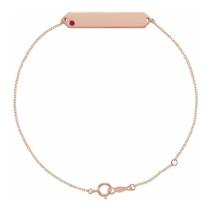 Tosha Natural Ruby  Diamond Bracelet