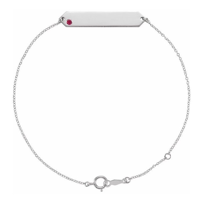 Tosha Natural Ruby  Diamond Bracelet