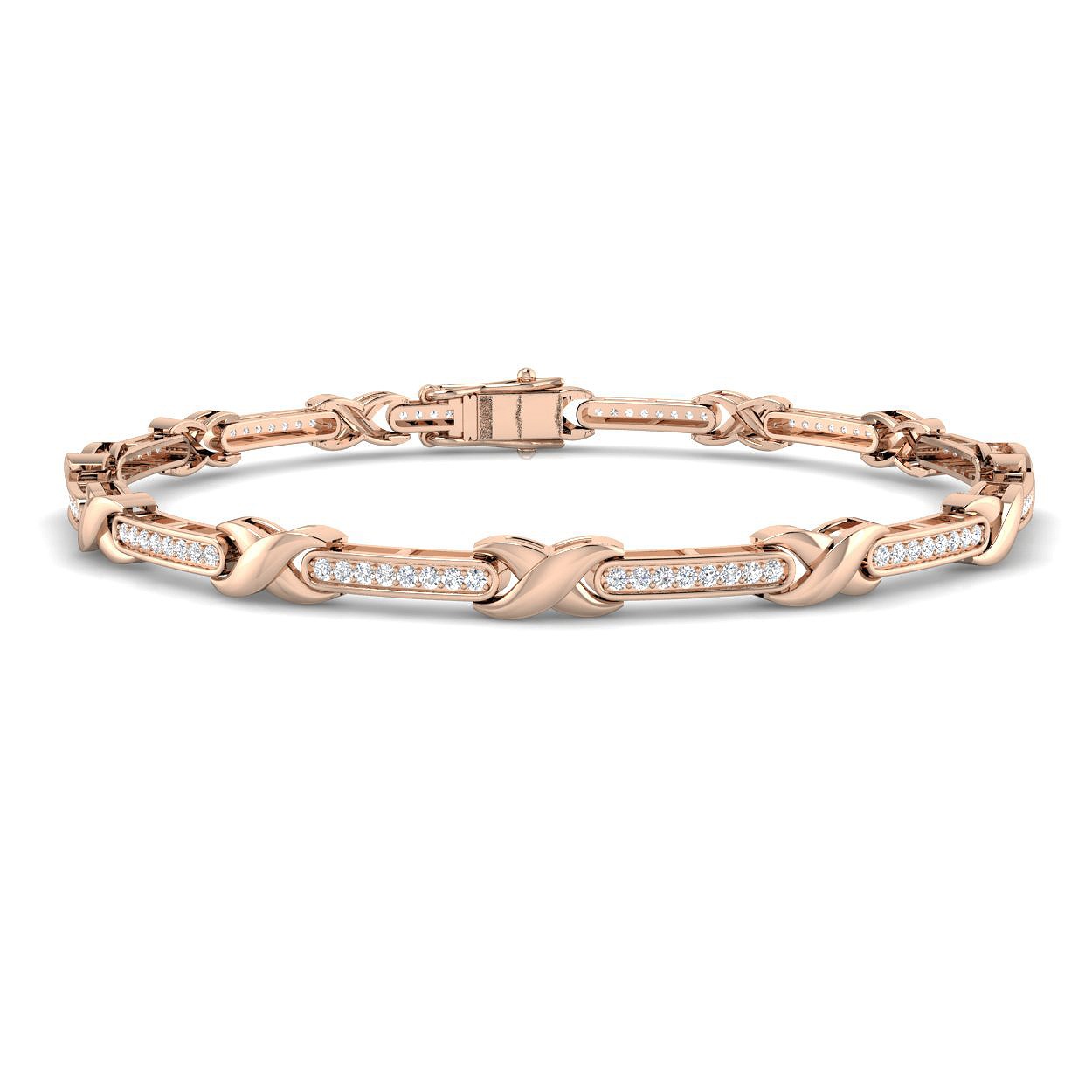 Hallie X-Link Diamond Tennis Bracelet
