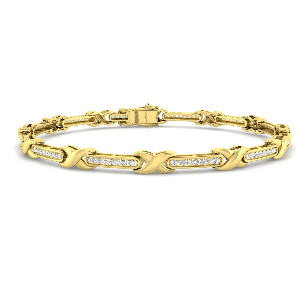 Hallie X-Link Diamond Tennis Bracelet