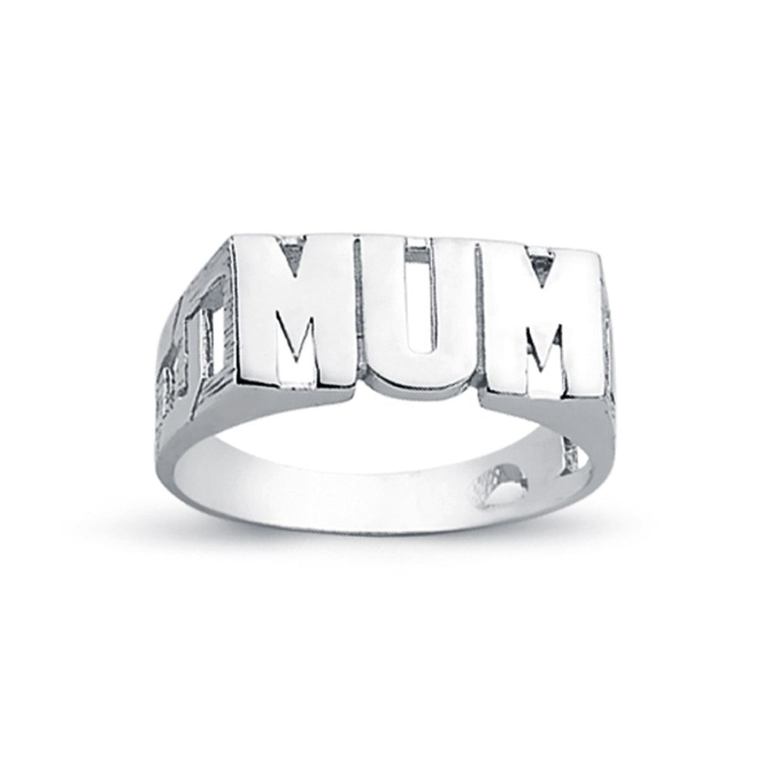 MUM  Gold Diamond Rings in Silver 925