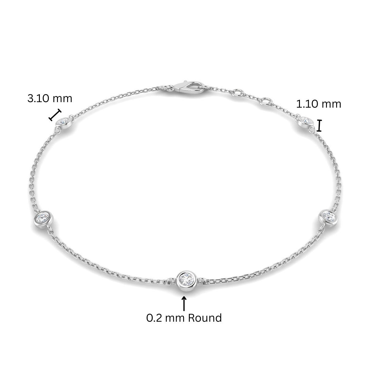 Zaydin Lab Grown Diamond Bezel Setting 