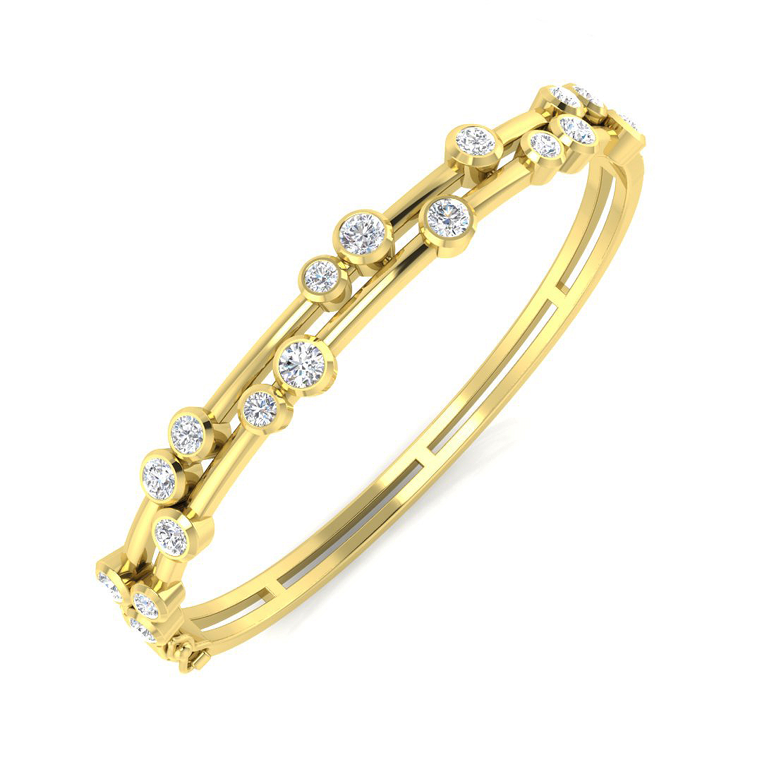 SunshineDiamonds Diamond Bangles Bracelets in 9K